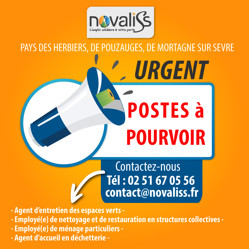 recrutement Novaliss, emploi solidaire en Vendée