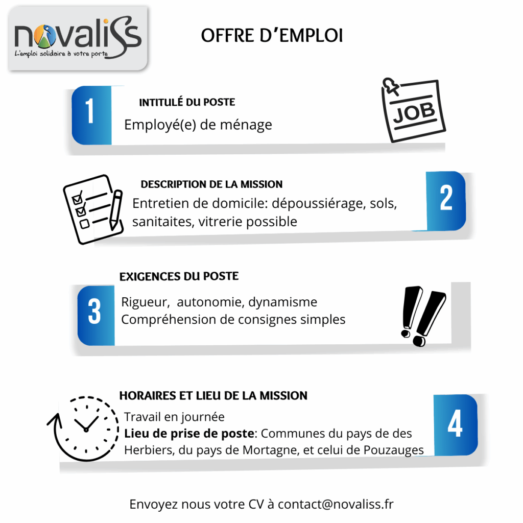 Employé(e) de ménage auprès des particuliers